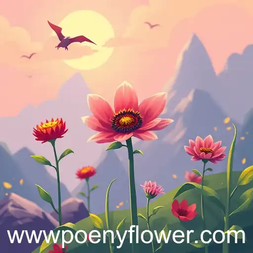 Poenyflower Blossoms in Gaming Arena